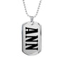 Ann v01 - Luxury Dog Tag Necklace