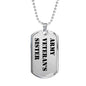 Army Veteran's Sister - Luxury Dog Tag Necklace