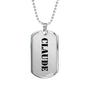 Claude - Luxury Dog Tag Necklace