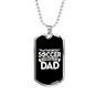 Soccer Dad v2 - Luxury Dog Tag Necklace