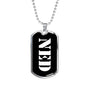 Ned v2 - Luxury Dog Tag Necklace
