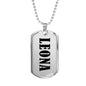 Leona v01 - Luxury Dog Tag Necklace