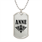 Anne v01a - Luxury Dog Tag Necklace
