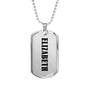 Elizabeth v01 - Luxury Dog Tag Necklace