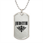 Judith v01a - Luxury Dog Tag Necklace