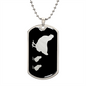 Mama Chicken With 2 Chicks v2 - Luxury Dog Tag Necklace