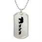 Mama Bear With 3 Cubs - Luxury Dog Tag Necklace