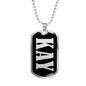 Kay v01s - Luxury Dog Tag Necklace