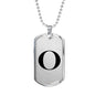Initial O v1a - Luxury Dog Tag Necklace