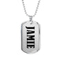 Jamie v01 - Luxury Dog Tag Necklace