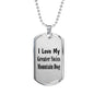 Love My Greater Swiss Mountain Dog - Luxury Dog Tag Necklace