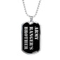 Army Ranger's Brother v2 - Luxury Dog Tag Necklace