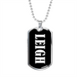 Leigh v03 - Luxury Dog Tag Necklace