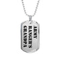 Army Ranger's Grandpa - Luxury Dog Tag Necklace