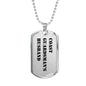 Coast Guardsman's Husband - Luxury Dog Tag Necklace