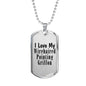 Love My Wirehaired Pointing Griffon - Luxury Dog Tag Necklace