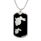 Mama Rabbit With 1 Kitten v2 - Luxury Dog Tag Necklace