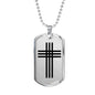 Stylized Cross - Luxury Dog Tag Necklace