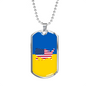 Ukrainian-American - Luxury Dog Tag Necklace