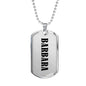 Barbara v01 - Luxury Dog Tag Necklace