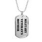 Military Veteran's Mother - Luxury Dog Tag Necklace