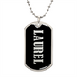 Laurel v02 - Luxury Dog Tag Necklace