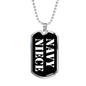 Navy Niece v3 - Luxury Dog Tag Necklace