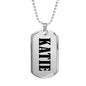 Katie v01 - Luxury Dog Tag Necklace