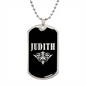 Judith v02a - Luxury Dog Tag Necklace