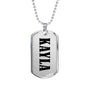 Kayla v01 - Luxury Dog Tag Necklace