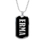 Erma v01s - Luxury Dog Tag Necklace