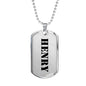 Henry - Luxury Dog Tag Necklace