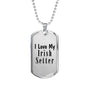 Love My Irish Setter - Luxury Dog Tag Necklace