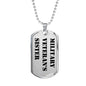 Military Veteran's Sister - Luxury Dog Tag Necklace