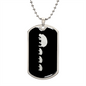 Mama Hippo With 3 Calves v2 - Luxury Dog Tag Necklace