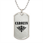 Carolyn v01a - Luxury Dog Tag Necklace