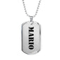 Mario - Luxury Dog Tag Necklace