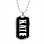 Kate v03 - Luxury Dog Tag Necklace
