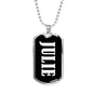 Julie v02 - Luxury Dog Tag Necklace