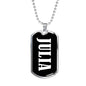 Julia v02 - Luxury Dog Tag Necklace