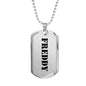 Freddy - Luxury Dog Tag Necklace