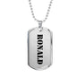Ronald - Luxury Dog Tag Necklace