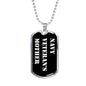 Navy Veteran's Mother v3 - Luxury Dog Tag Necklace