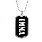 Emma v02 - Luxury Dog Tag Necklace
