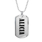 Alicia v01 - Luxury Dog Tag Necklace