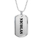 Nicolas - Luxury Dog Tag Necklace