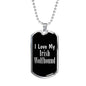 Love My Irish Wolfhound v3 - Luxury Dog Tag Necklace