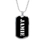 Jamie v2 - Luxury Dog Tag Necklace