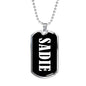 Sadie v02 - Luxury Dog Tag Necklace