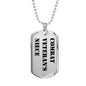 Combat Veteran's Niece - Luxury Dog Tag Necklace